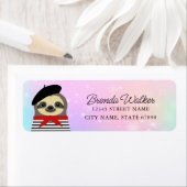 Sloth Rücksendeadressen-Aufklebers (Insitu)