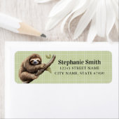 Sloth Rücksendeadressen-Aufklebers (Insitu)