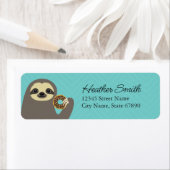 Sloth Rücksendeadressen-Aufklebers (Insitu)