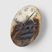 Sloth Runde Wanduhr (Winkel)