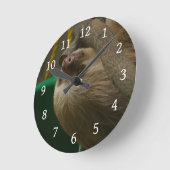 Sloth Runde Wanduhr (Winkel)