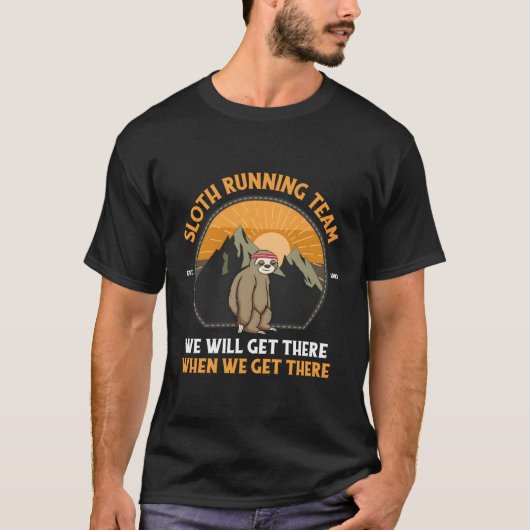Sloth Running Sloth Running Team T-Shirt (Vorderseite)