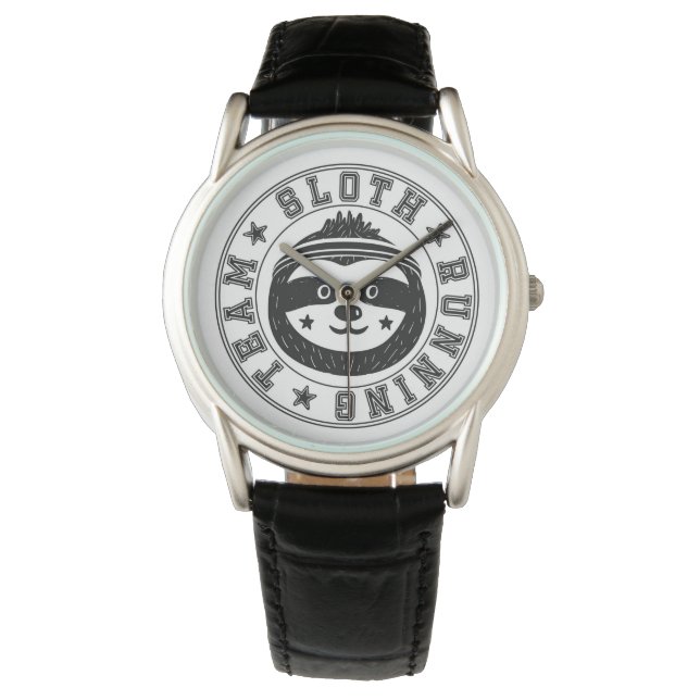 Sloth Running Team Armbanduhr (Vorderseite)