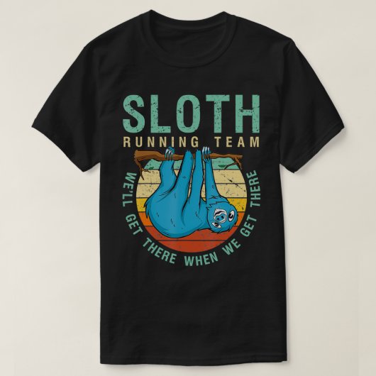 Sloth Running Team Funny Marathon Runner SlothLove T-Shirt (Design vorne)