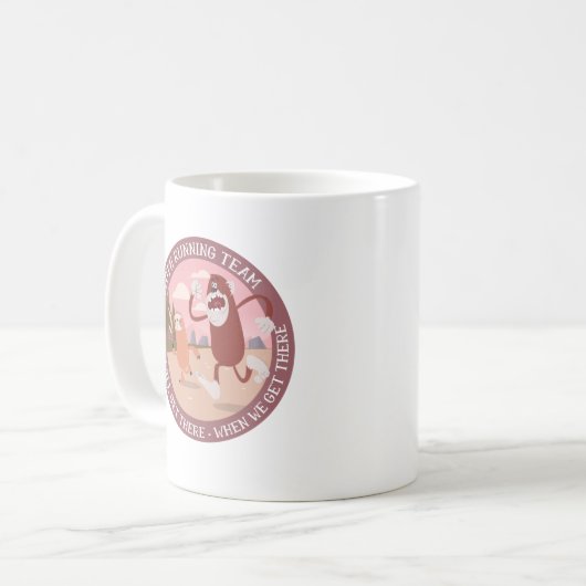 Sloth RUNNING Team Funny Runners Graphic Gift Kaffeetasse (Vorderseite Links)