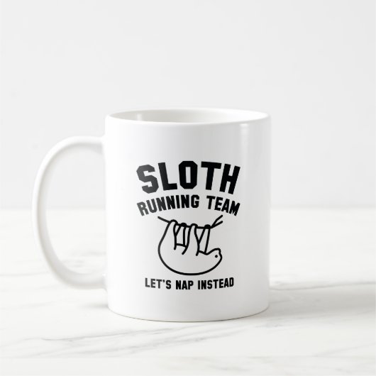 Sloth Running Team Kaffeetasse (Links)