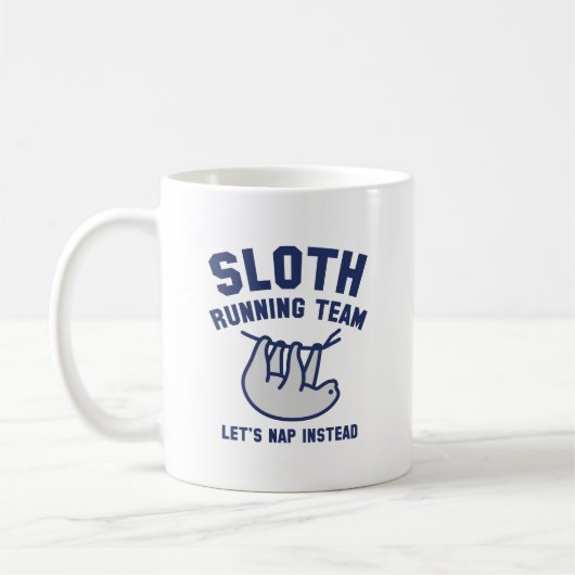 Sloth Running Team Kaffeetasse (Links)
