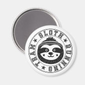 Sloth Running Team Magnet (Vorderseite/Rückseite)