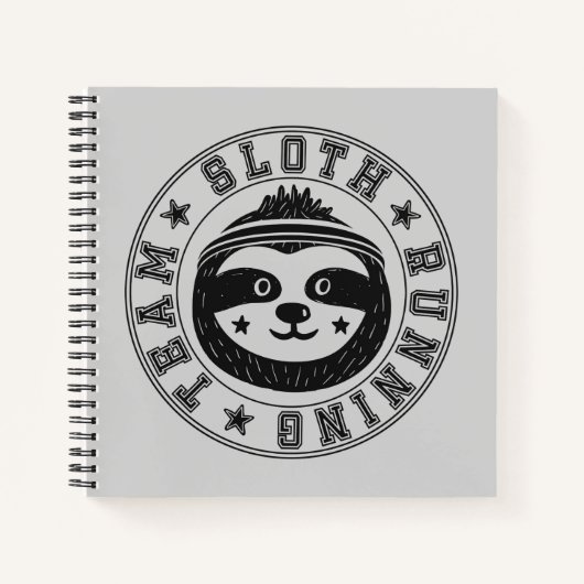 Sloth Running Team Notizblock (Vorderseite)