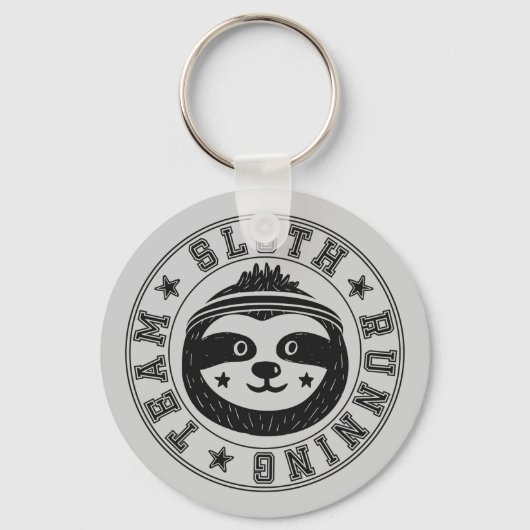 Sloth Running Team Schlüsselanhänger (Vorderseite)
