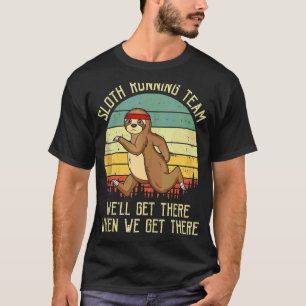 Sloth Running Team Wir kommen Jogger Cardio S T-Shirt