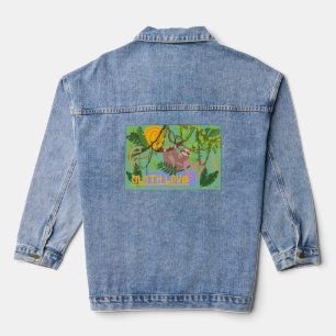 Sloth, Safari Thema Denim Jacket Jeansjacke