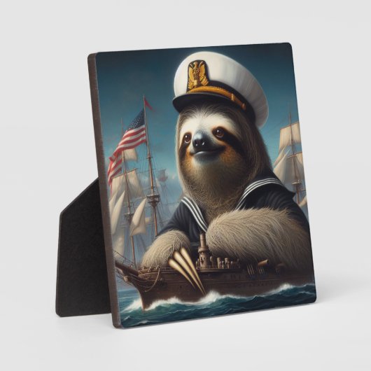 Sloth Sailor Fotoplatte (Vorderseite)