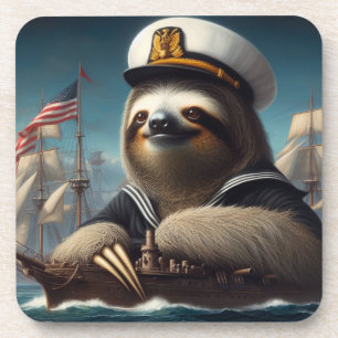 Sloth Sailor Getränkeuntersetzer