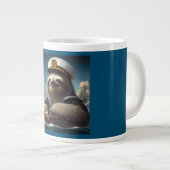 Sloth Sailor Jumbo-Tasse (Vorderseite Rechts)