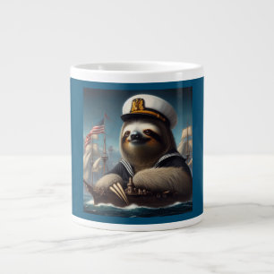 Sloth Sailor Jumbo-Tasse