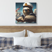 Sloth Sailor Leinwanddruck (Insitu (Schlafzimmer))