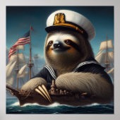 Sloth Sailor Poster (Vorne)