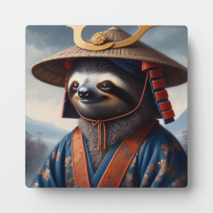 Sloth Samurai Fotoplatte