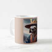 Sloth Samurai Kaffeetasse (Vorderseite Links)