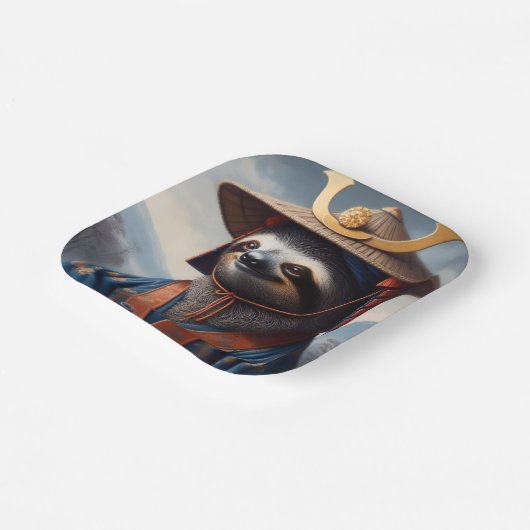 Sloth Samurai Pappteller (Gewinkelt)