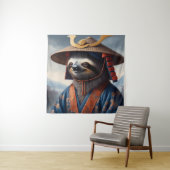 Sloth Samurai Wandteppich (Beispiel)