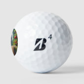 Sloth Santa Claus Golfball (Logo)