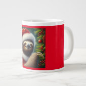 Sloth Santa Claus Jumbo-Tasse (Vorderseite Rechts)
