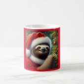 Sloth Santa Claus Kaffeetasse (Mittel)