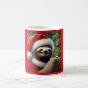 Sloth Santa Claus Kaffeetasse