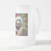 Sloth Santa Claus Mattglas Bierglas (VorderseiteRechts)
