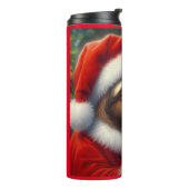 Sloth Santa Claus Thermosbecher (Nach links gedreht)