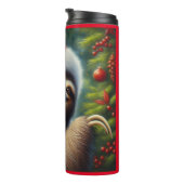 Sloth Santa Claus Thermosbecher (Nach rechts gedreht)