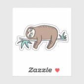 Sloth Says Chill Aufkleber (Blatt)