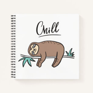Sloth Says Chill Notizblock