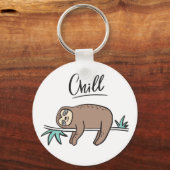 Sloth Says Chill Schlüsselanhänger (Vorderseite)
