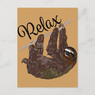 Sloth Says Postkarte