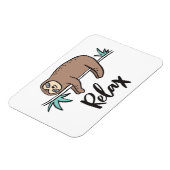 Sloth Says Relax Magnet (Linke Seite)