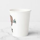 Sloth Says Relax Pappbecher (Rückseite)