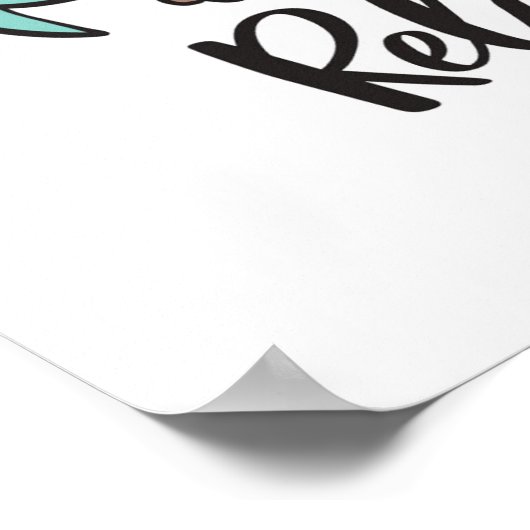 Sloth Says Relax Poster (Ecke)