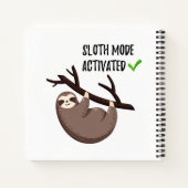 Sloth Says | Sloth Mode aktiviert Notizblock (Rückseite)