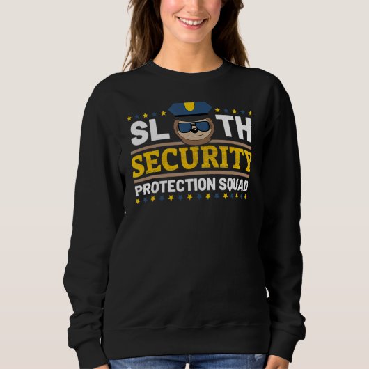 Sloth Security Protection Squad Symbol Vater Broth Sweatshirt (Vorderseite)