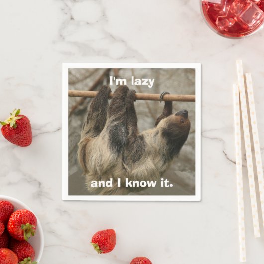 Sloth Serviette (Beispiel)