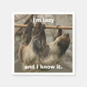 Sloth Serviette (Vorderseite)