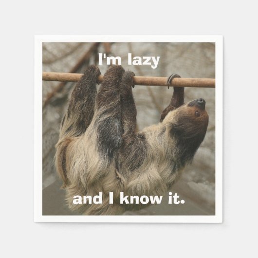 Sloth Serviette (Vorderseite)
