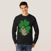 Sloth Shamrock Cute C Lazy St Patricks Day Animal T-Shirt (Vorne ganz)