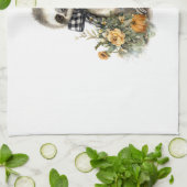 Sloth Shirt Animals Autumn Pumpkin Geschirrtuch (Gefaltet)