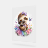 Sloth Shirt Safari Rainbow Summer Acrylschild (Winkel)