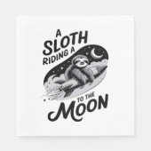 Sloth Shirt Safari Weihnachten Weihnachten Serviette (Vorderseite)
