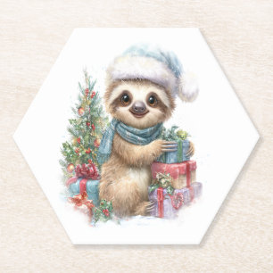 Sloth Shirt Safari Weihnachten Weihnachten Untersetzer